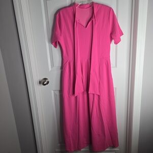 Elegant Pink Maxi Dress